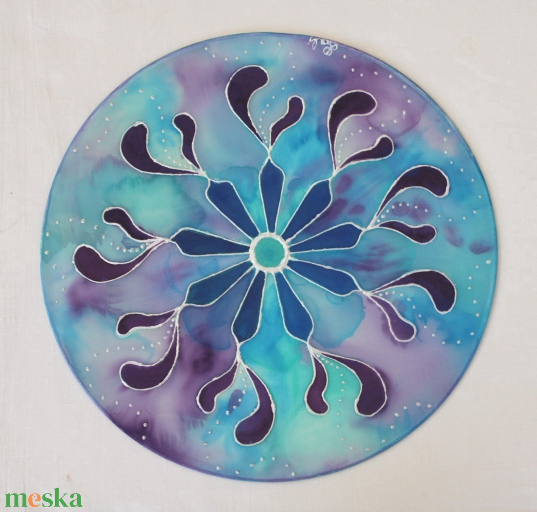 Selyem fali dísz, nagy méret - otthon & életmód - dekoráció - fali és függő dekoráció - falra akasztható dekor - Meska.hu