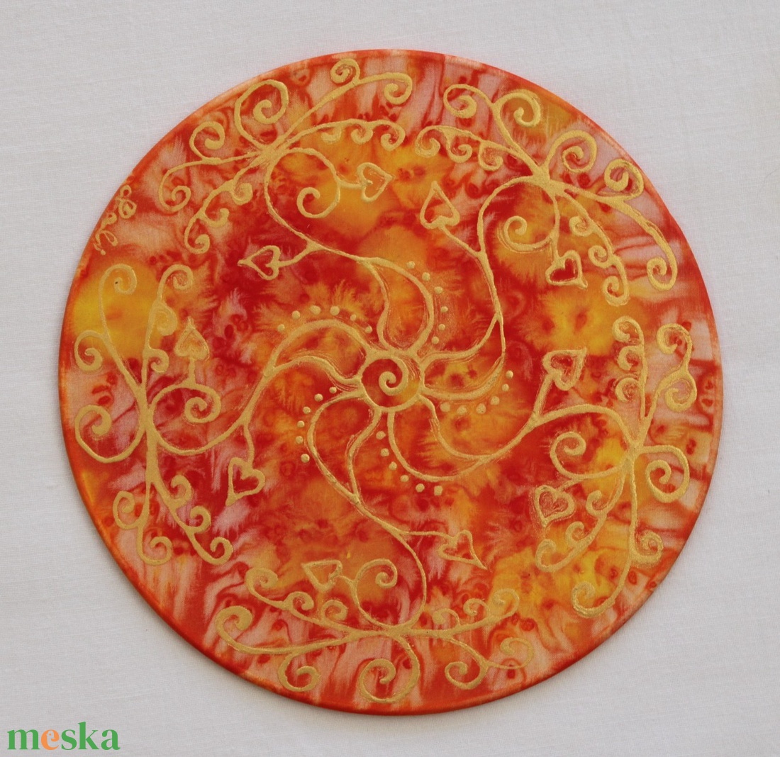 Selyem fali dísz, kis méret - otthon & életmód - dekoráció - fali és függő dekoráció - falra akasztható dekor - Meska.hu