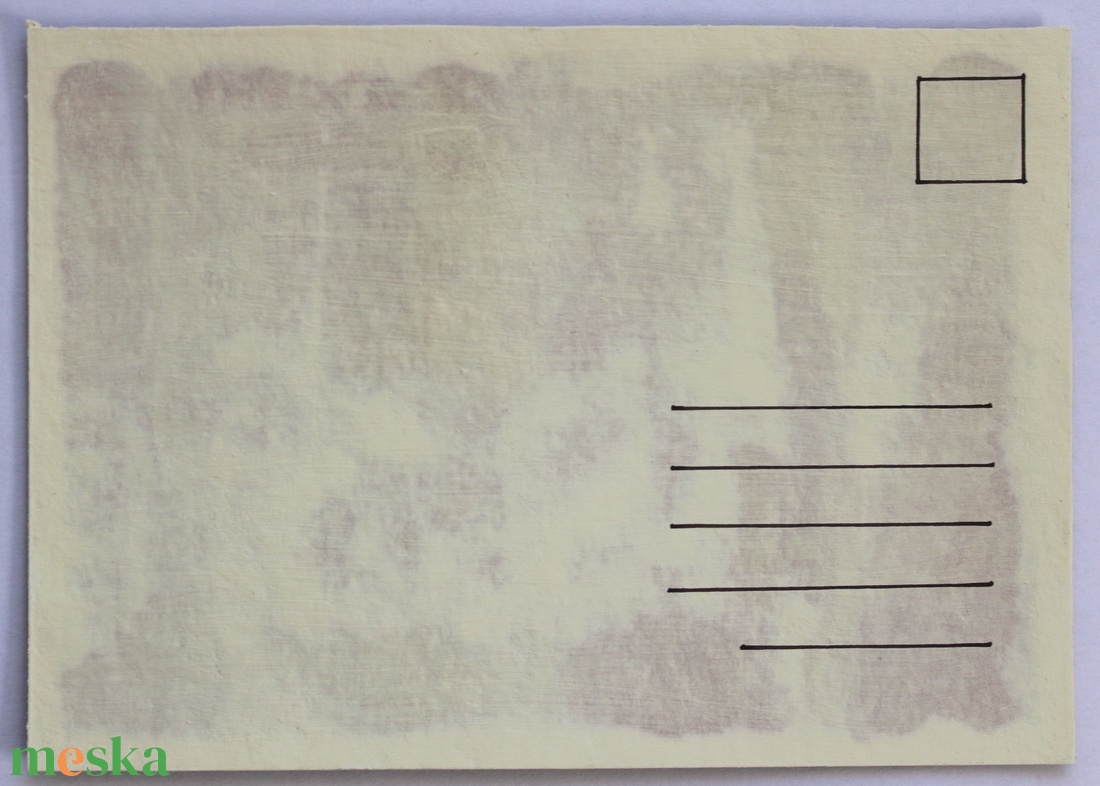 Növénylenyomat - eco art képeslap - otthon & életmód - papír, írószer - ajándékozás kellékei - képeslap, üdvözlőlap - Meska.hu