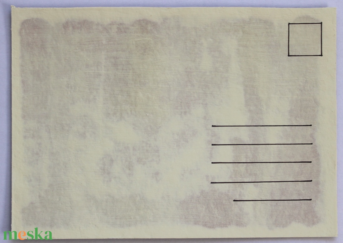 Növénylenyomat - eco art képeslap - otthon & életmód - papír, írószer - ajándékozás kellékei - képeslap, üdvözlőlap - Meska.hu