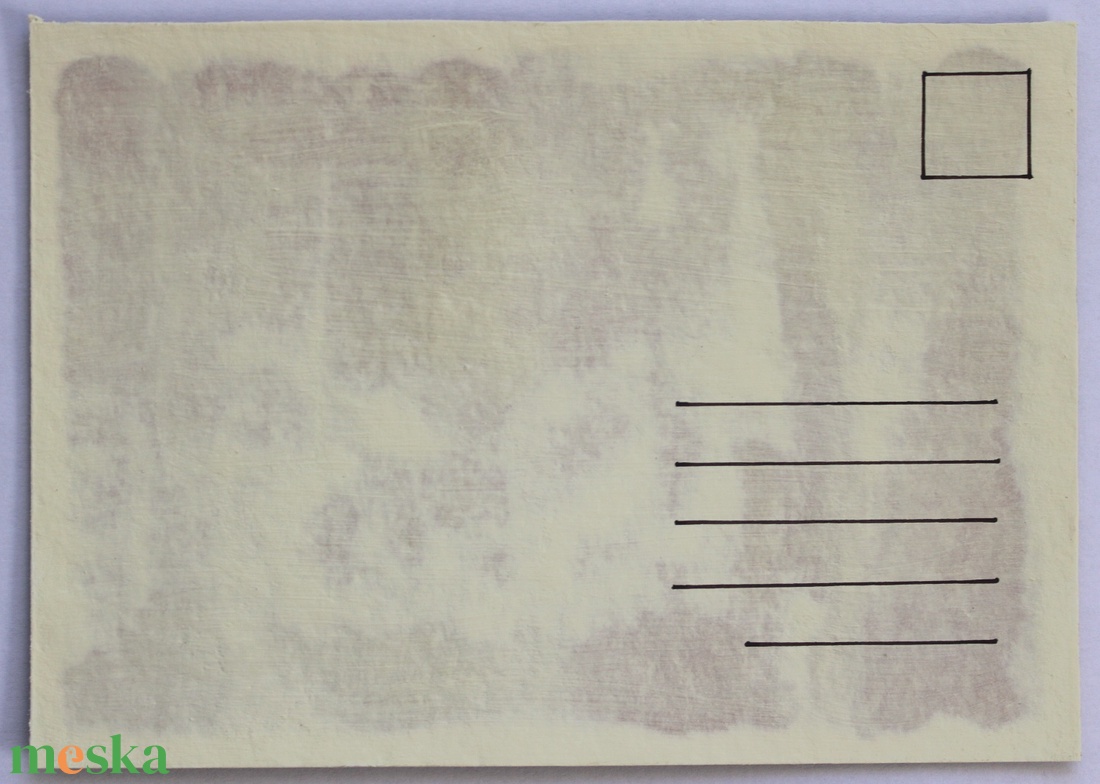 Növénylenyomat - eco art képeslap - otthon & életmód - papír, írószer - ajándékozás kellékei - képeslap, üdvözlőlap - Meska.hu