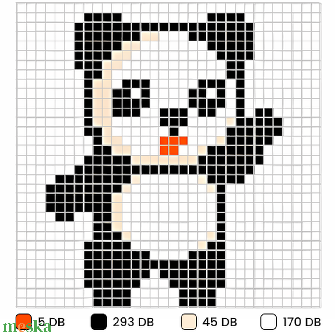 Pixel kirakó pandás - játék & sport - puzzle - kirakó, kocka kirakó - Meska.hu