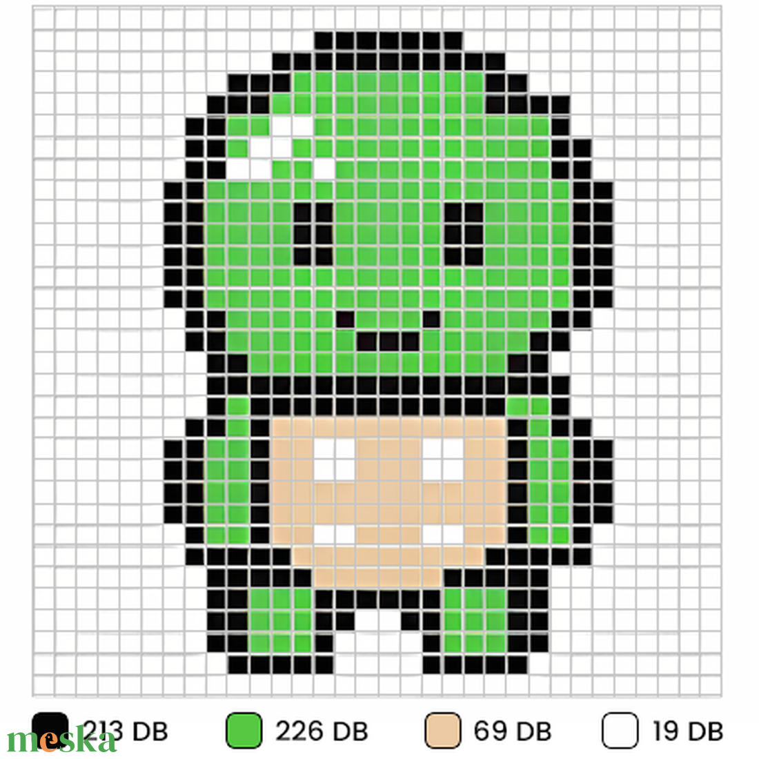 Pixel kirakó teknősös - játék & sport - puzzle - kirakó, kocka kirakó - Meska.hu