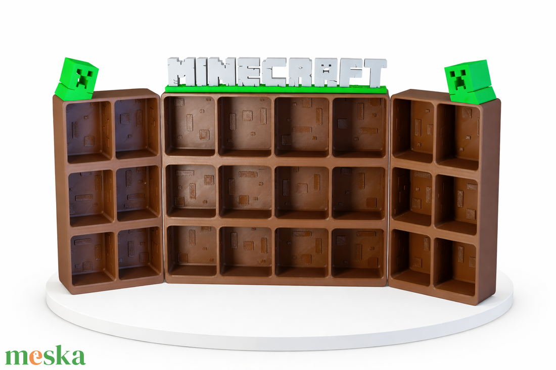 Minecraft kinder figura tartó - otthon & életmód - dekoráció - asztal és polc dekoráció - asztaldísz - Meska.hu