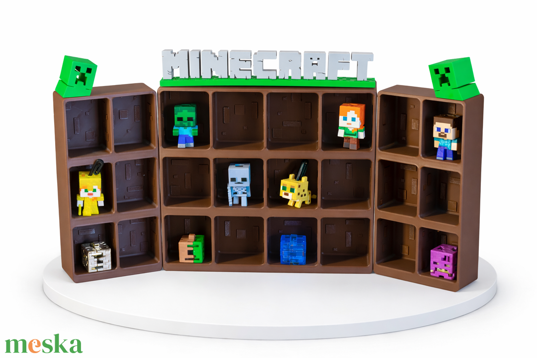 Minecraft kinder figura tartó - otthon & életmód - dekoráció - asztal és polc dekoráció - asztaldísz - Meska.hu