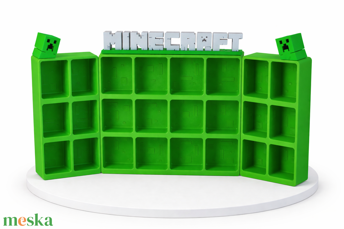 Minecraft kinder figura tartó - otthon & életmód - dekoráció - asztal és polc dekoráció - asztaldísz - Meska.hu