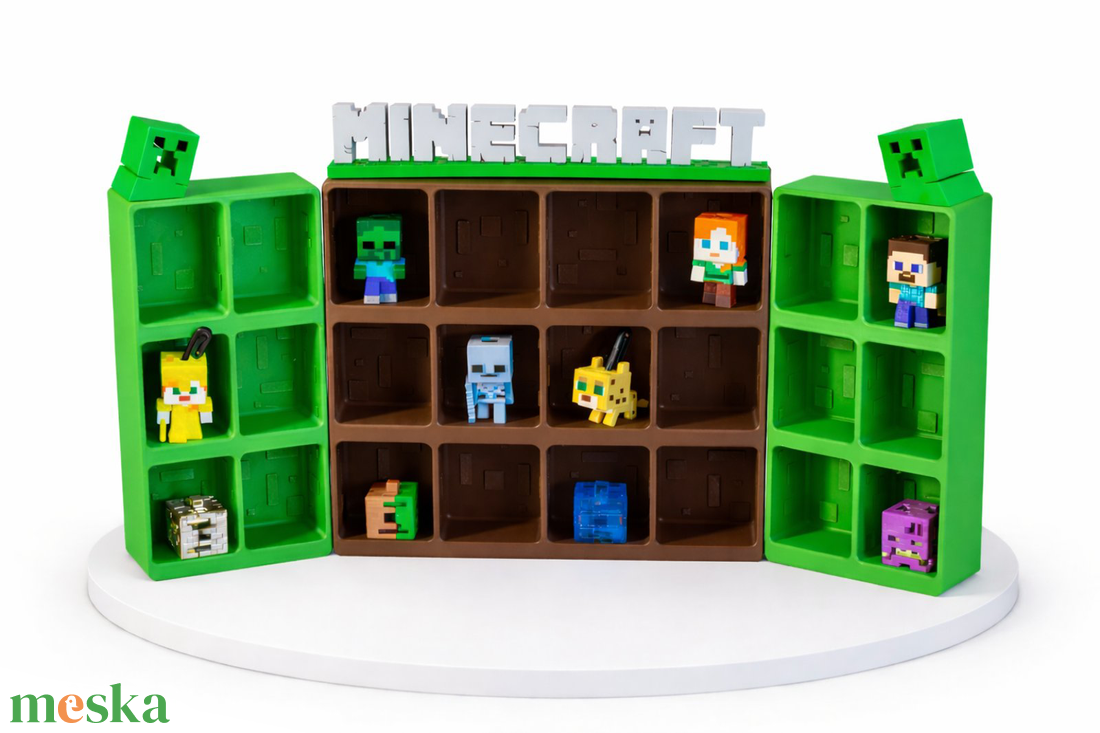 Minecraft kinder figura tartó - otthon & életmód - dekoráció - asztal és polc dekoráció - dekorációs tál, tartó - Meska.hu