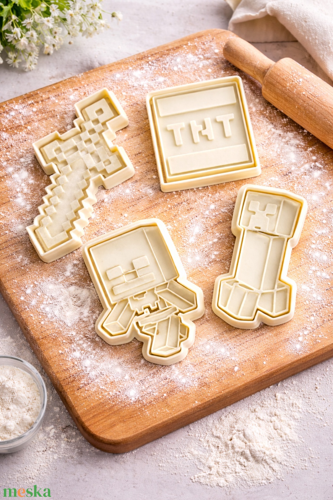 Minecraft süti kiszúró szett - otthon & életmód - konyhafelszerelés, tálalás - sütés, főzés - sütikiszúró - Meska.hu