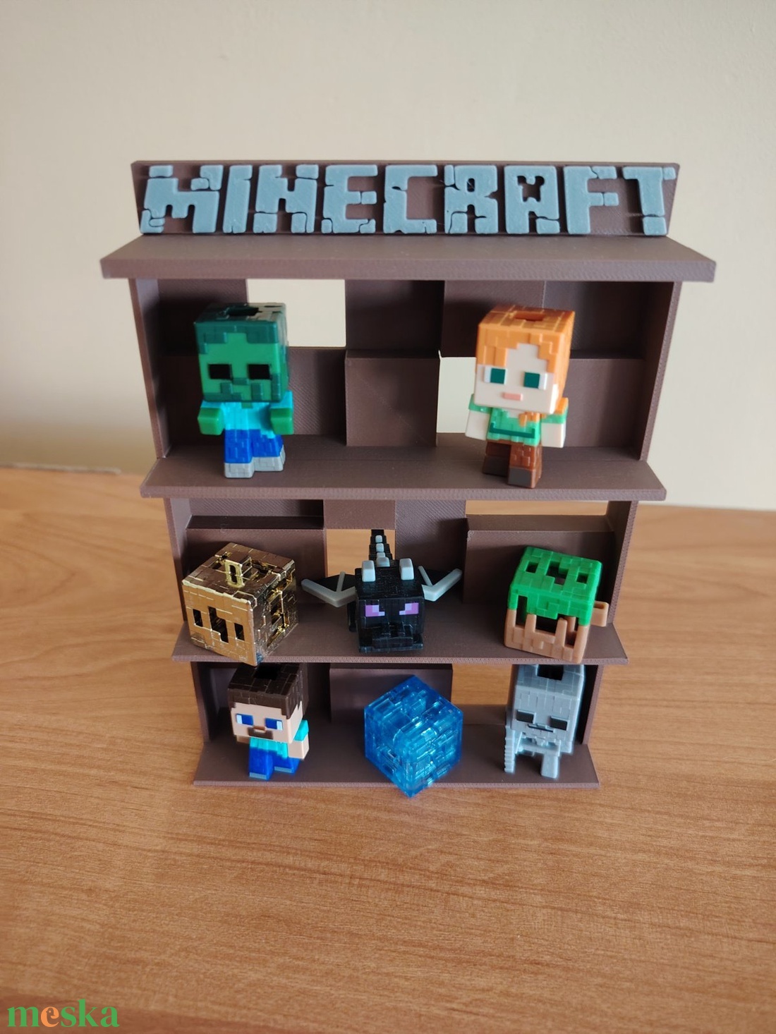Minecraft mini kinder figura tartó - otthon & életmód - dekoráció - asztal és polc dekoráció - asztaldísz - Meska.hu