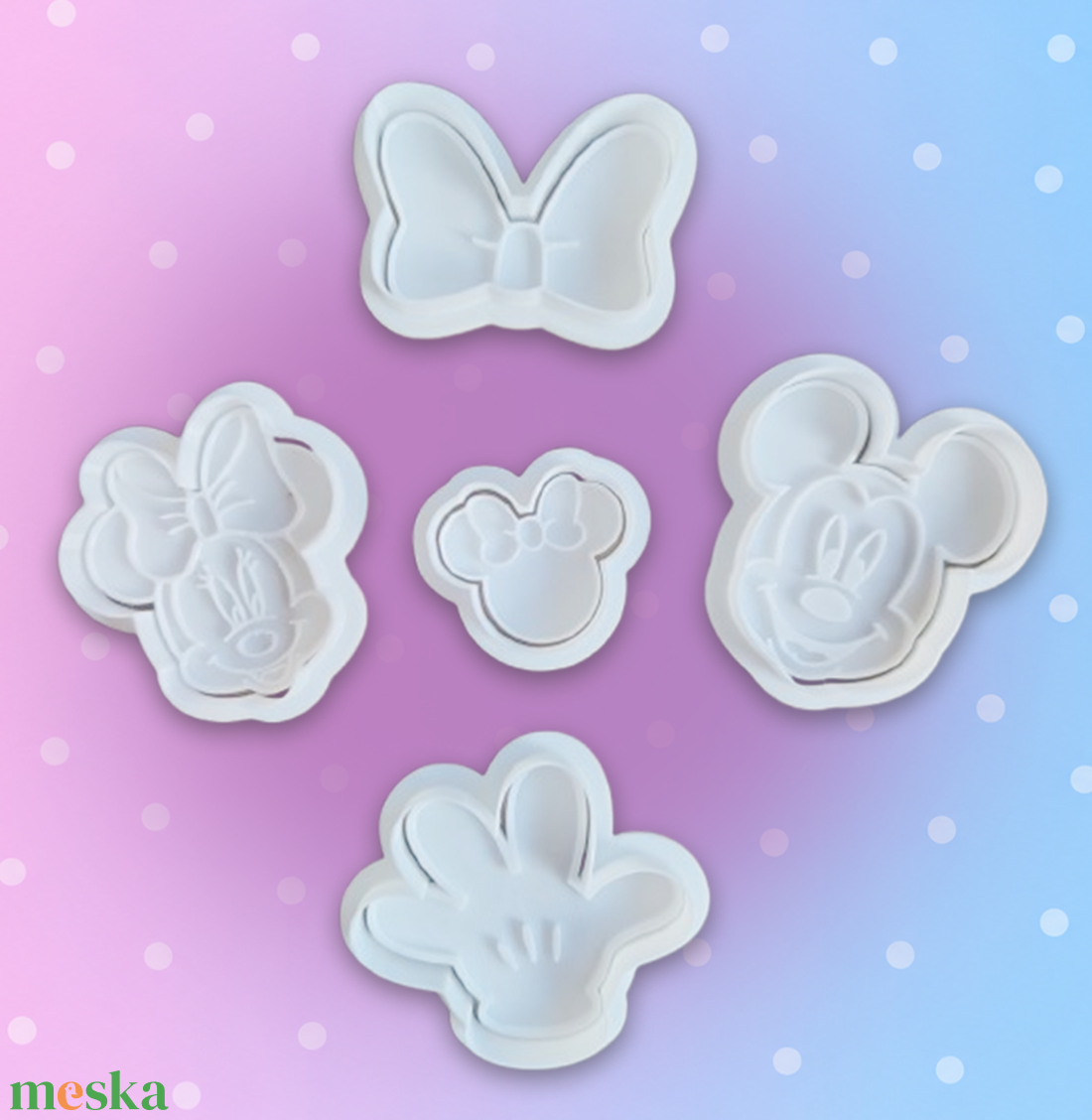 Mickey egér sütikiszúró szett - otthon & életmód - konyhafelszerelés, tálalás - sütés, főzés - sütikiszúró - Meska.hu