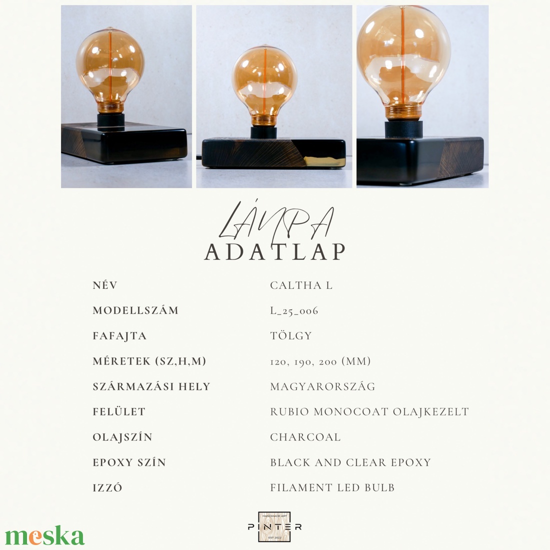 Tölgy-epoxy Lámpa - Caltha L - otthon & életmód - lámpa - hangulatlámpa - Meska.hu Tölgy-epoxy Lámpa - Caltha L - otthon & életmód - lámpa - hangulatlámpa - Meska.hu