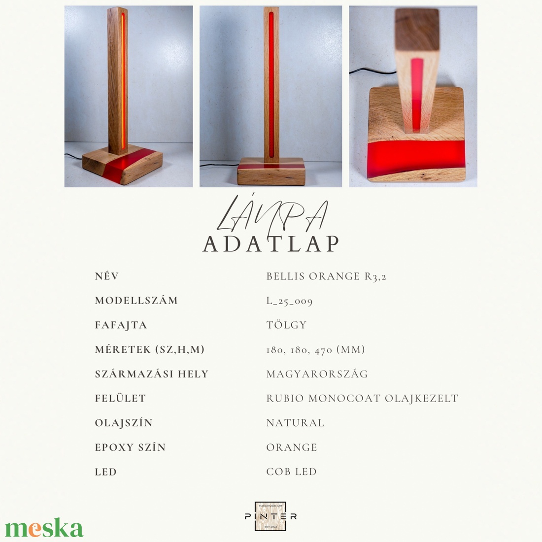 Tölgy-epoxy Lámpa - Bellis Orange - otthon & életmód - lámpa - hangulatlámpa - Meska.hu Tölgy-epoxy Lámpa - Bellis Orange - otthon & életmód - lámpa - hangulatlámpa - Meska.hu