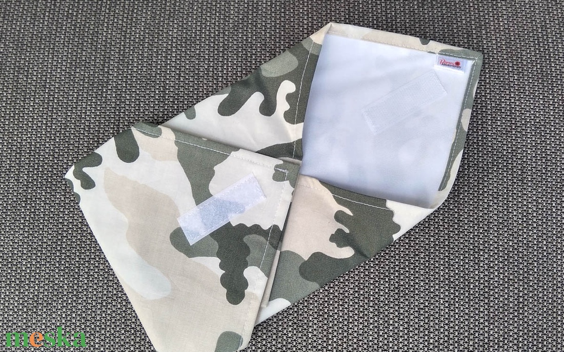 Terepmintás textil szalvéta, élelmiszerbiztos PUL anyaggal - táska & tok - uzsonna- & ebéd tartó - szendvics csomagoló - Meska.hu