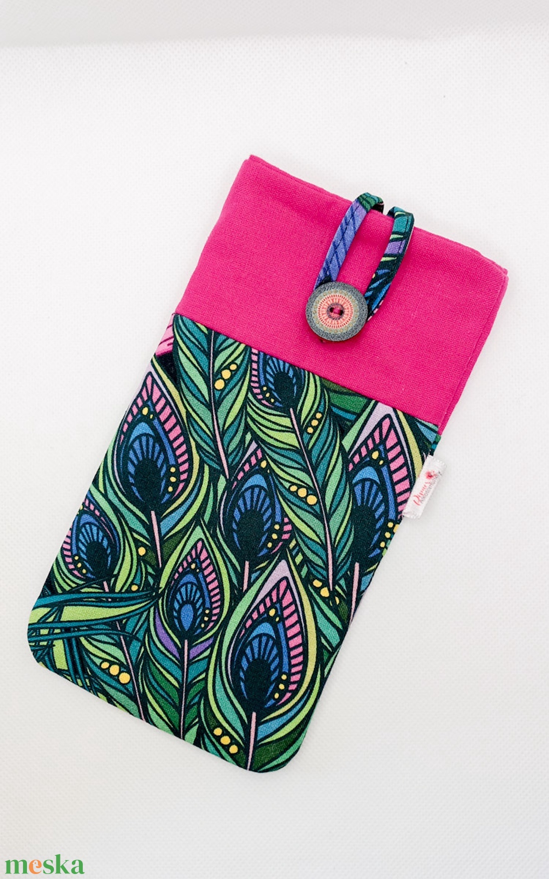Pávatoll mintás, bélelt, textil telefontok - táska & tok - pénztárca & más tok - telefontok - Meska.hu Pávatoll mintás, bélelt, textil telefontok - táska & tok - pénztárca & más tok - telefontok - Meska.hu