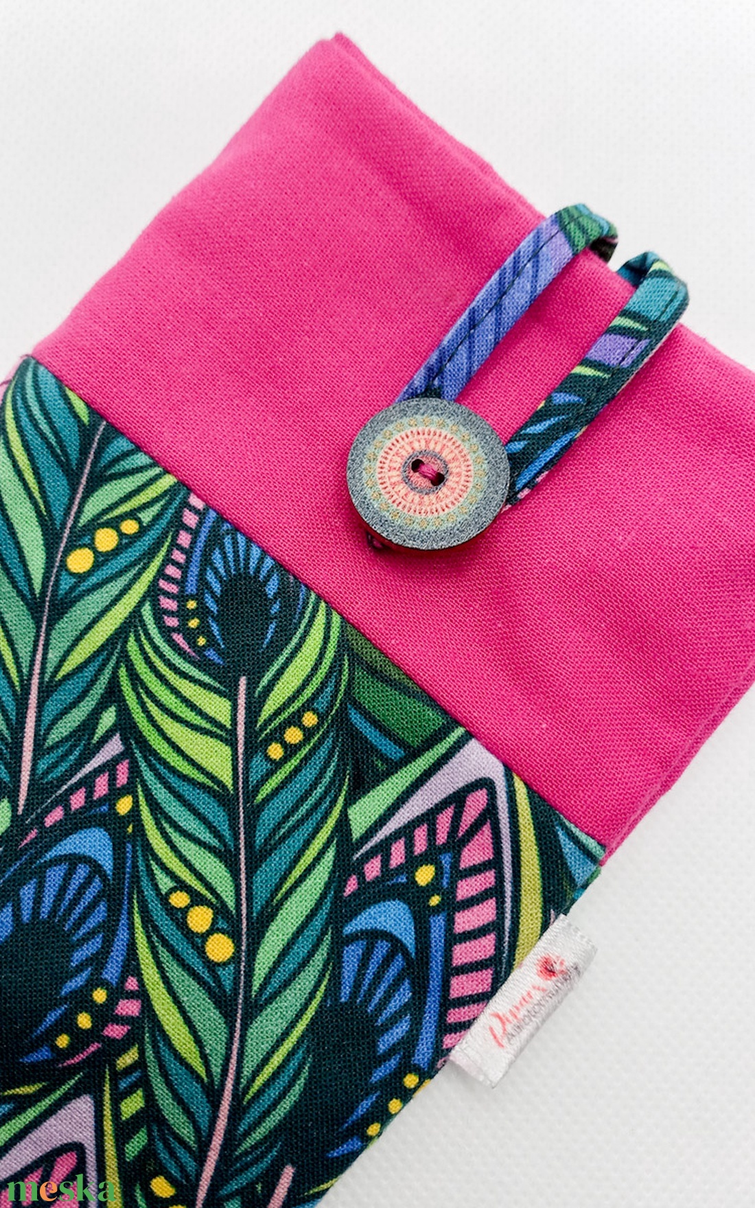 Pávatoll mintás, bélelt, textil telefontok - táska & tok - pénztárca & más tok - telefontok - Meska.hu Pávatoll mintás, bélelt, textil telefontok - táska & tok - pénztárca & más tok - telefontok - Meska.hu