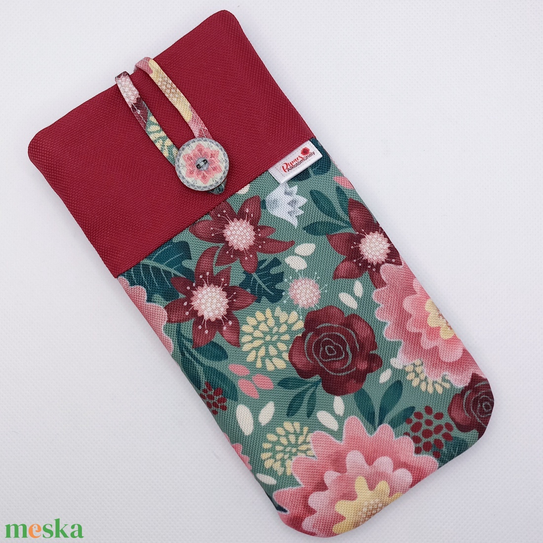 Bordó, virágos vízhatlan textil telefontok - táska & tok - pénztárca & más tok - telefontok - Meska.hu Bordó, virágos vízhatlan textil telefontok - táska & tok - pénztárca & más tok - telefontok - Meska.hu