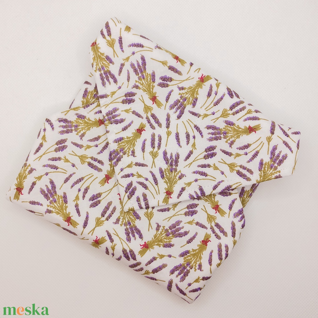 Levendulás textil szalvéta, élelmiszerbiztos PUL anyaggal - táska & tok - uzsonna- & ebéd tartó - szendvics csomagoló - Meska.hu