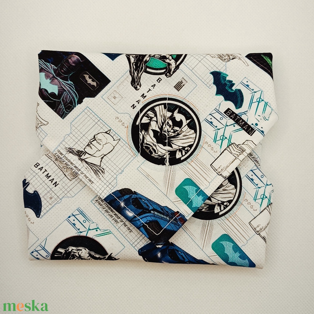 Batman gyermek textil szalvéta, élelmiszerbiztos PUL anyaggal - otthon & életmód - konyhafelszerelés, tálalás - konyhai textil - szalvéta - Meska.hu
