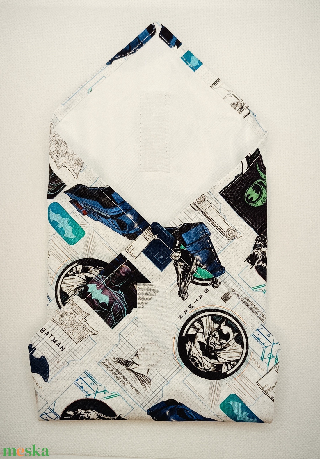 Batman gyermek textil szalvéta, élelmiszerbiztos PUL anyaggal - otthon & életmód - konyhafelszerelés, tálalás - konyhai textil - szalvéta - Meska.hu