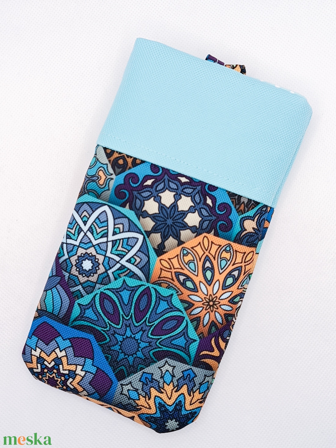 Türkiz mandalák vízhatlan textil telefontok - táska & tok - pénztárca & más tok - telefontok - Meska.hu Türkiz mandalák vízhatlan textil telefontok - táska & tok - pénztárca & más tok - telefontok - Meska.hu