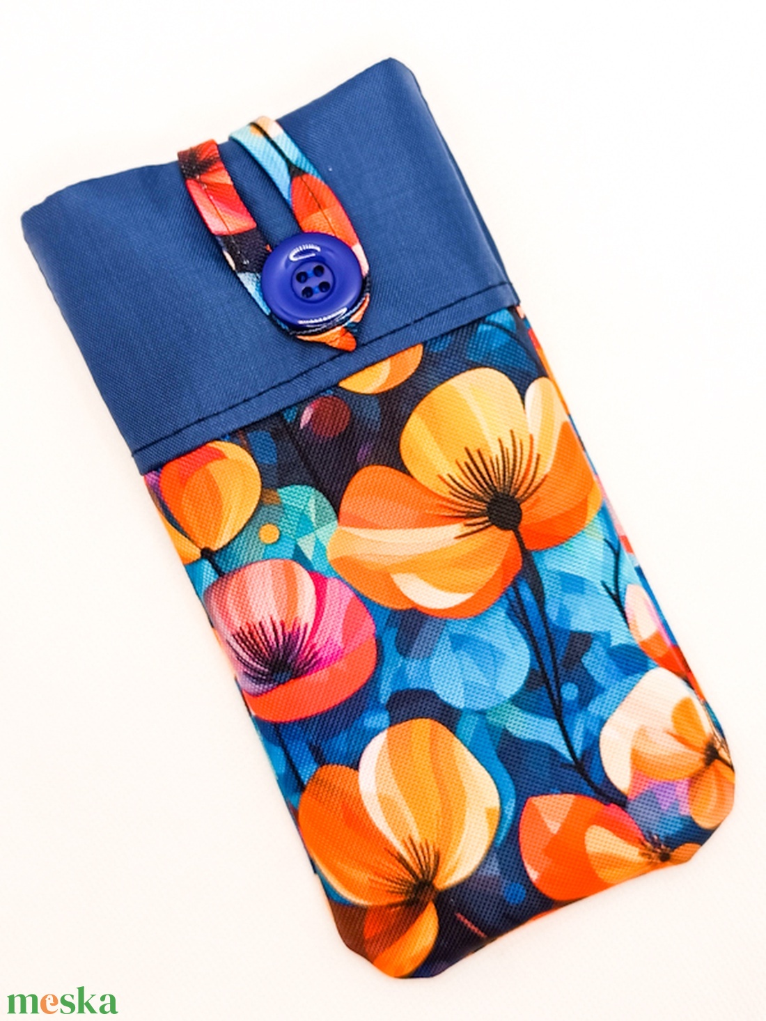 Kék, virágos - vízhatlan textil telefontok - táska & tok - pénztárca & más tok - telefontok - Meska.hu Kék, virágos - vízhatlan textil telefontok - táska & tok - pénztárca & más tok - telefontok - Meska.hu