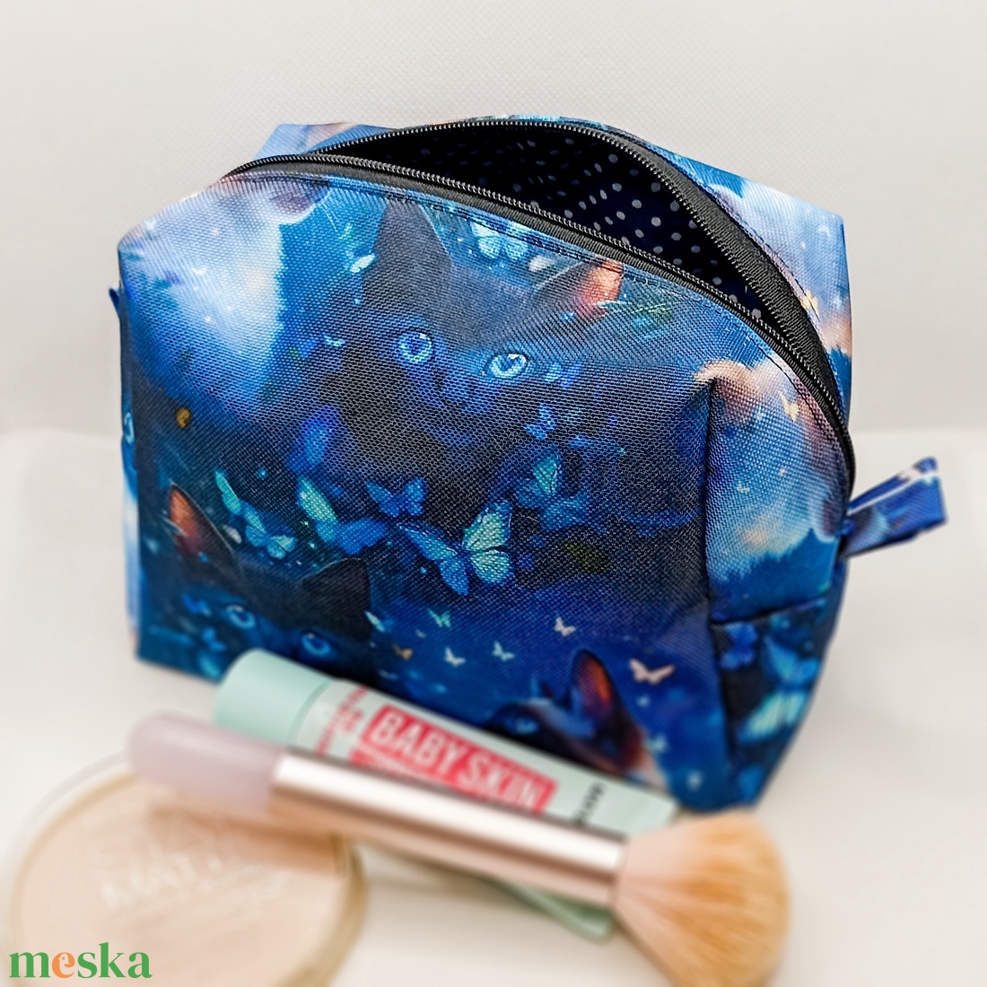 Cicák - vízhatlan piperetáska - táska & tok - neszesszer - Meska.hu