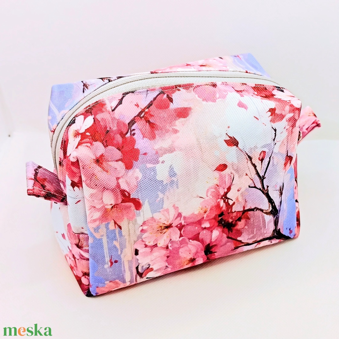 Tavaszi virágzás - vízhatlan piperetáska - táska & tok - neszesszer - Meska.hu