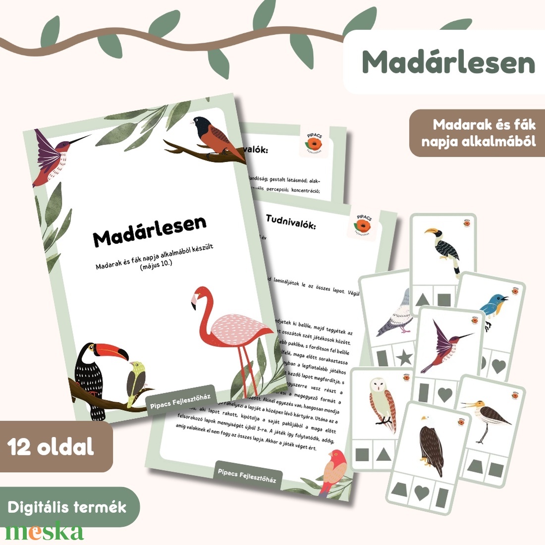 Madárlesen - játék & sport - készségfejlesztő és logikai játék - oktató játékok - Meska.hu Madárlesen - játék & sport - készségfejlesztő és logikai játék - oktató játékok - Meska.hu