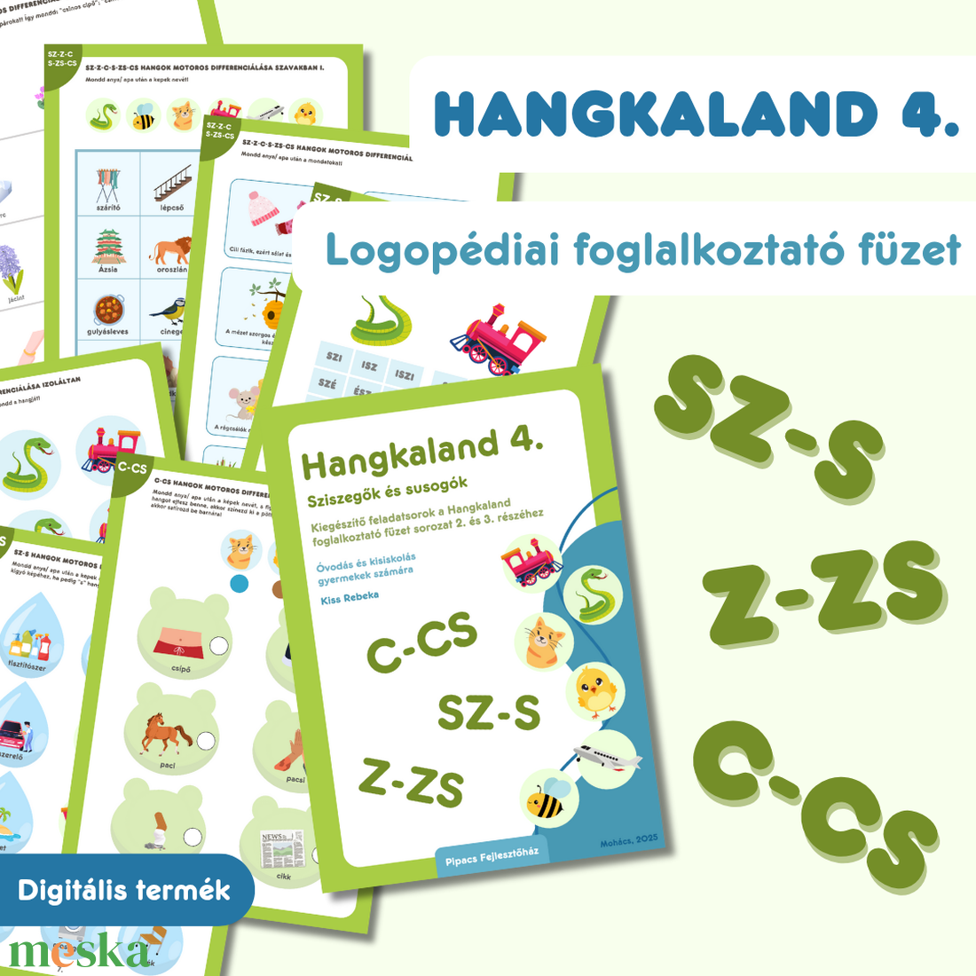 Hangkaland 4. - Sziszegők és susogók  - játék & sport - készségfejlesztő és logikai játék - oktató játékok - Meska.hu