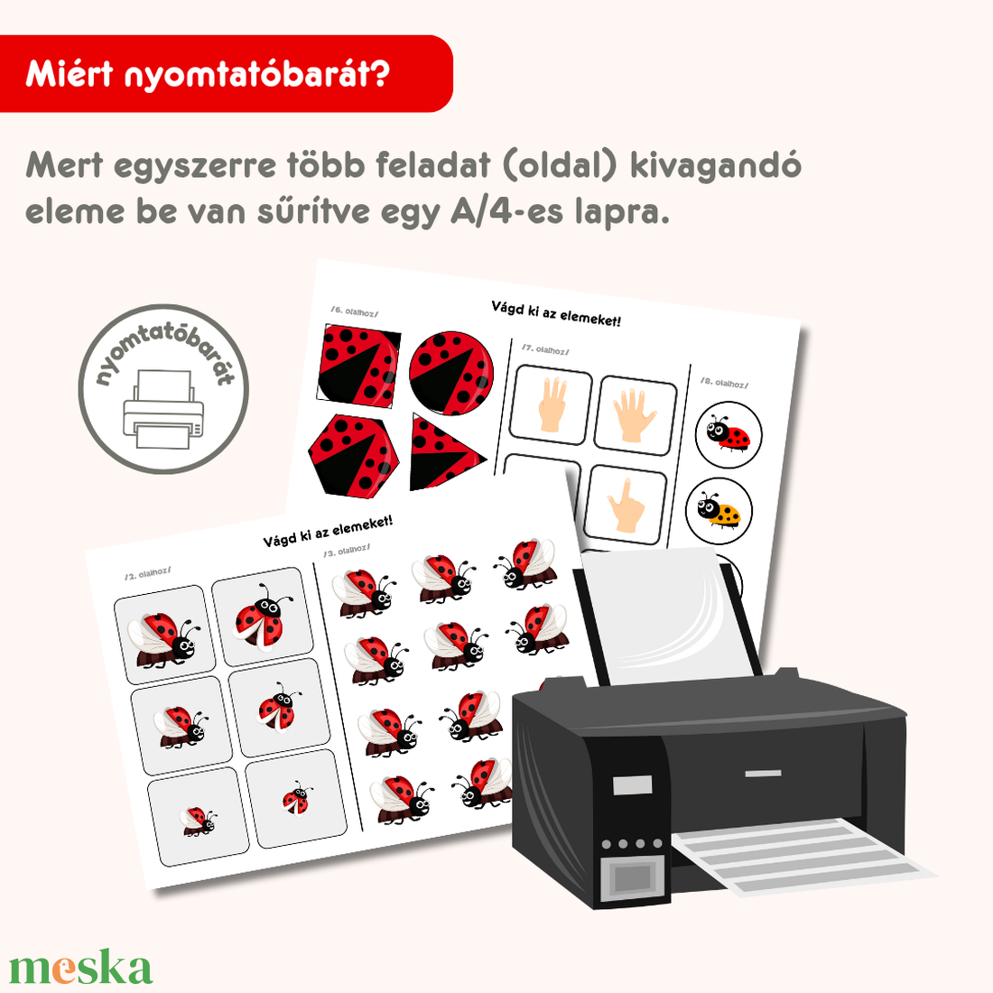Katicás csendeskönyv  - játék & sport - készségfejlesztő és logikai játék - oktató játékok - Meska.hu