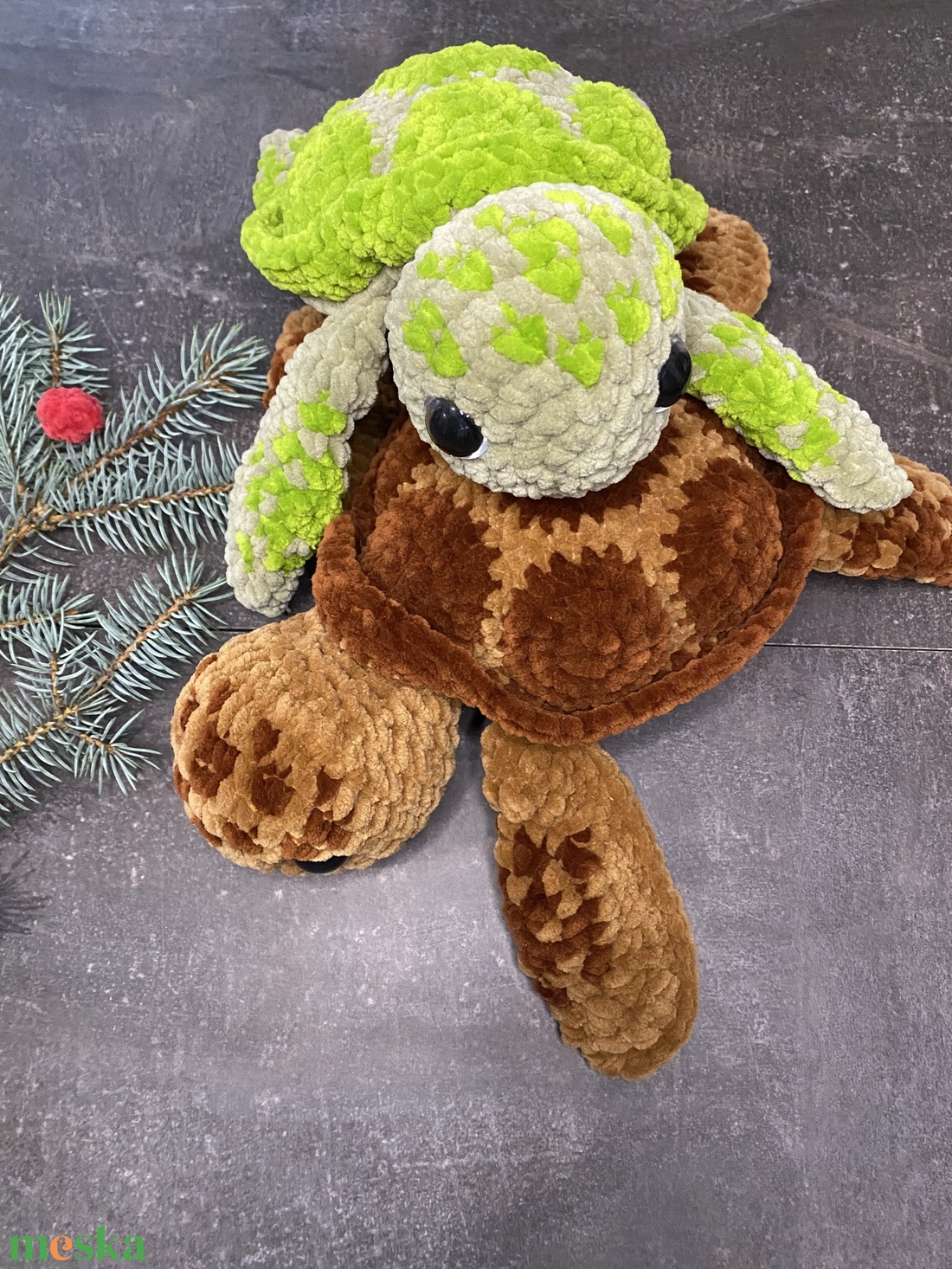 Horgolt teknős - játék & sport - plüssállat & játékfigura - hal - Meska.hu