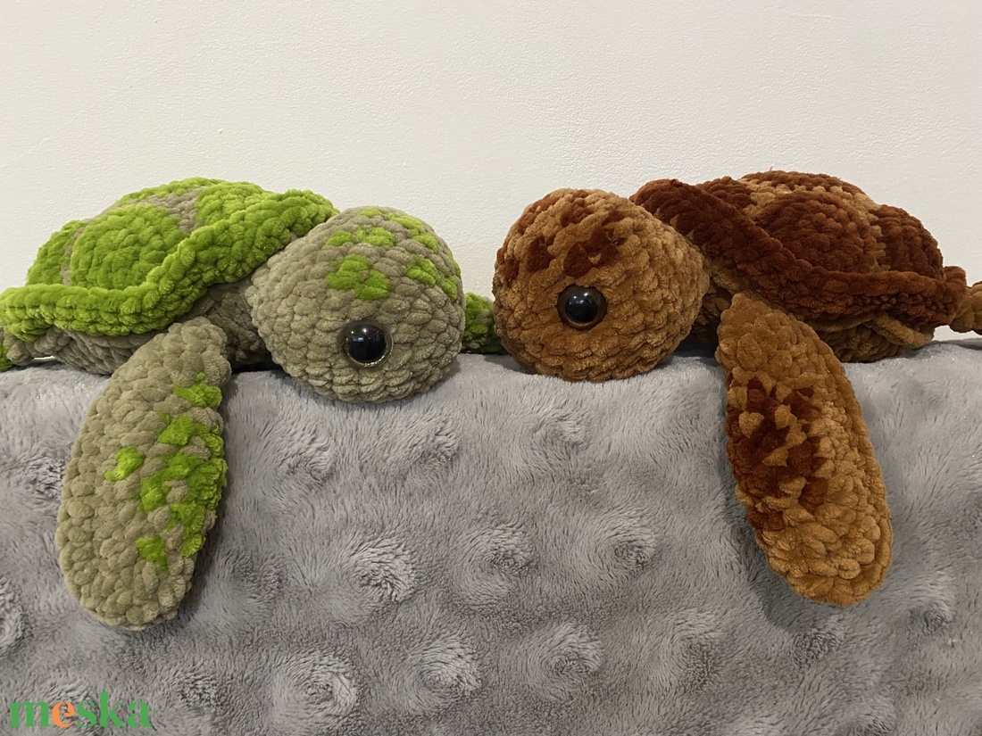 Horgolt teknős - játék & sport - plüssállat & játékfigura - hal - Meska.hu