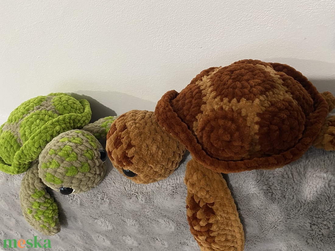 Horgolt teknős - játék & sport - plüssállat & játékfigura - hal - Meska.hu