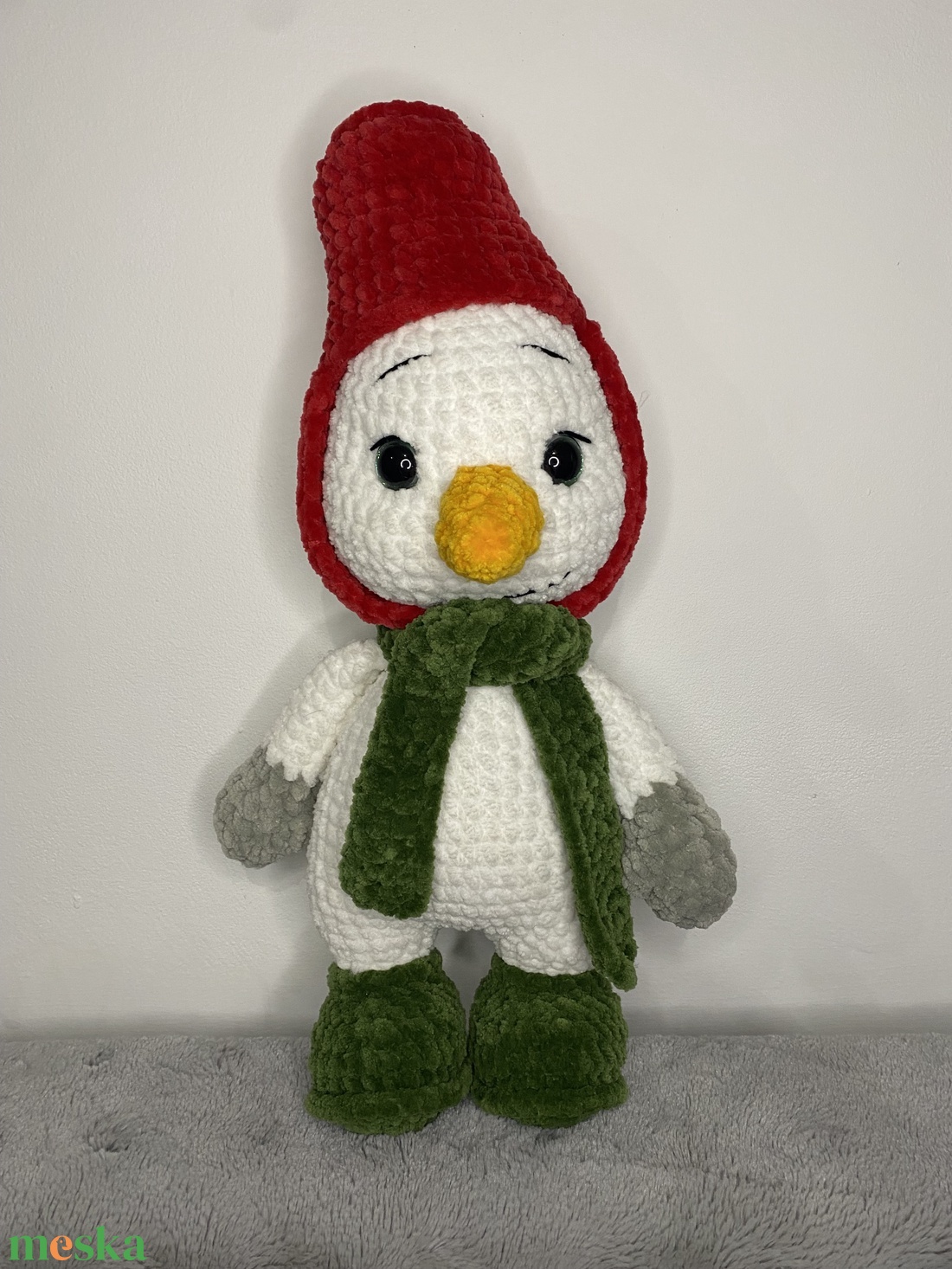 Horgolt hóember - játék & sport - plüssállat & játékfigura - más figura - Meska.hu