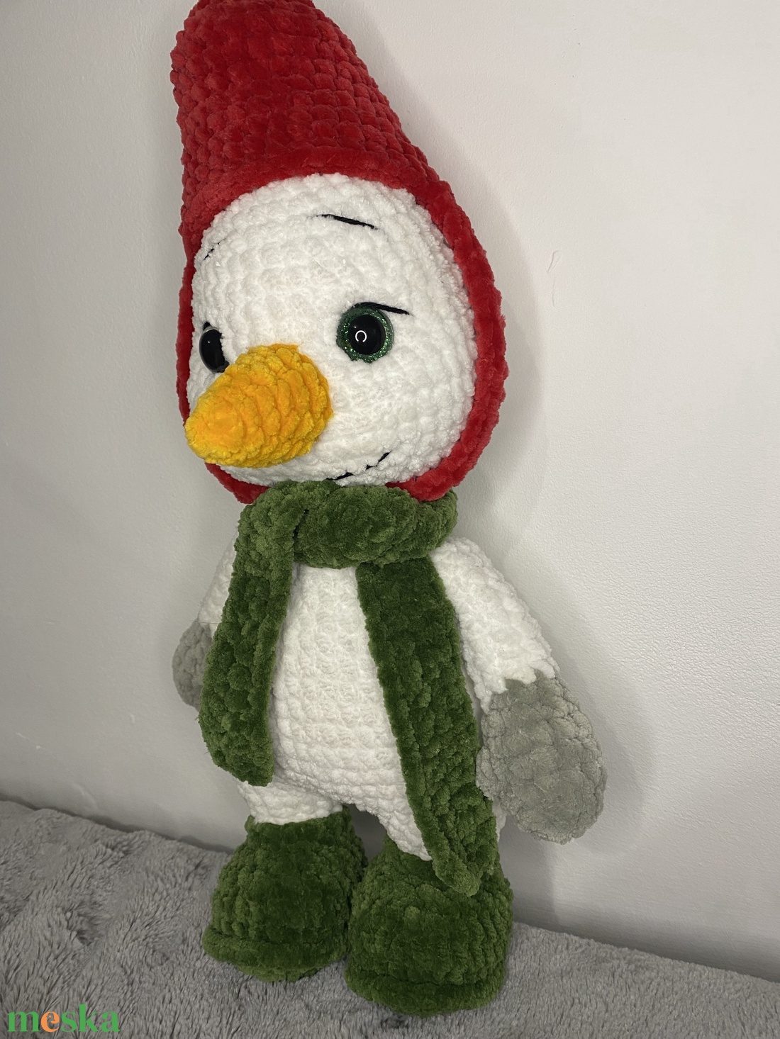 Horgolt hóember - játék & sport - plüssállat & játékfigura - más figura - Meska.hu