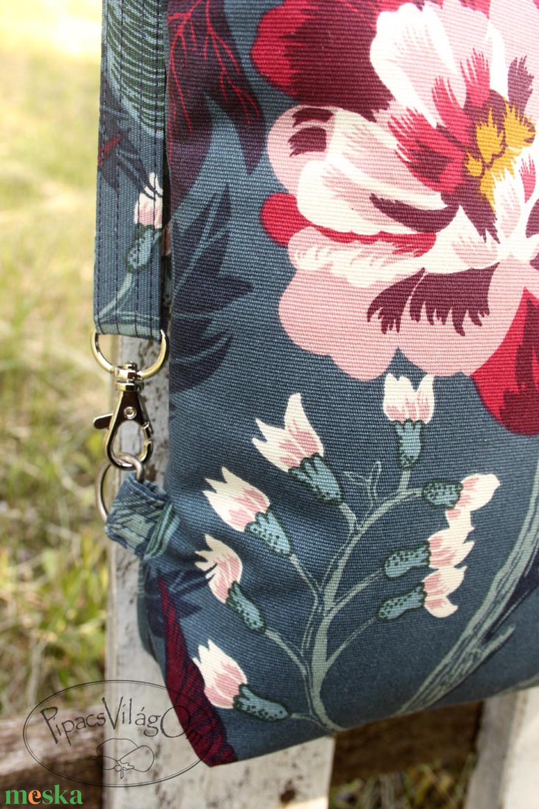 Virágos, pillangós 3in1 hátizsák / oldaltáska / válltáska - táska & tok - variálható táska - Meska.hu
