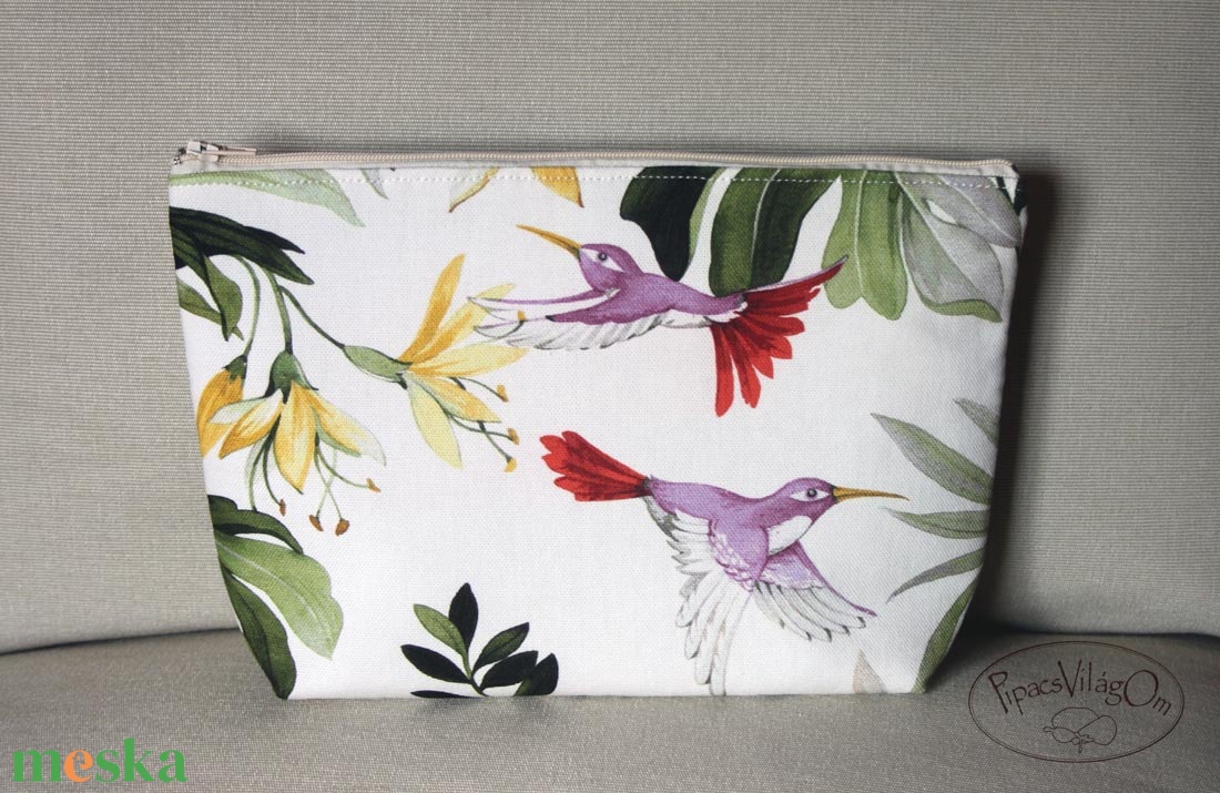 Kolibris, leveles nagy neszesszer - táska & tok - neszesszer - Meska.hu Kolibris, leveles nagy neszesszer - táska & tok - neszesszer - Meska.hu