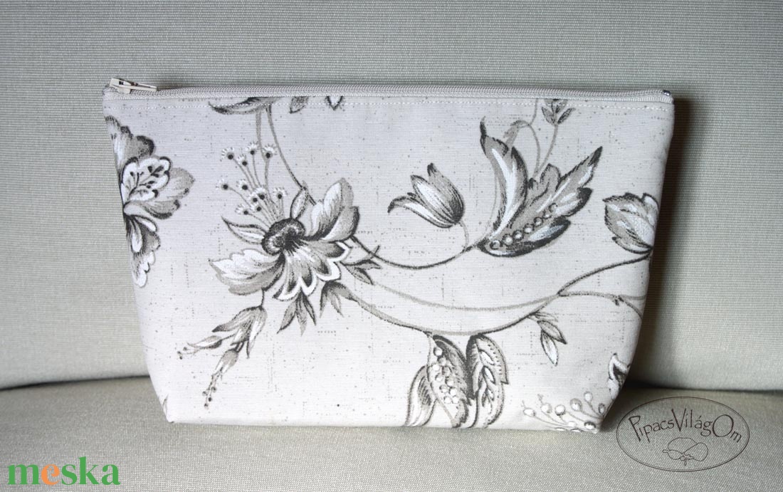 Virágos, indás nagy neszesszer - táska & tok - neszesszer - Meska.hu