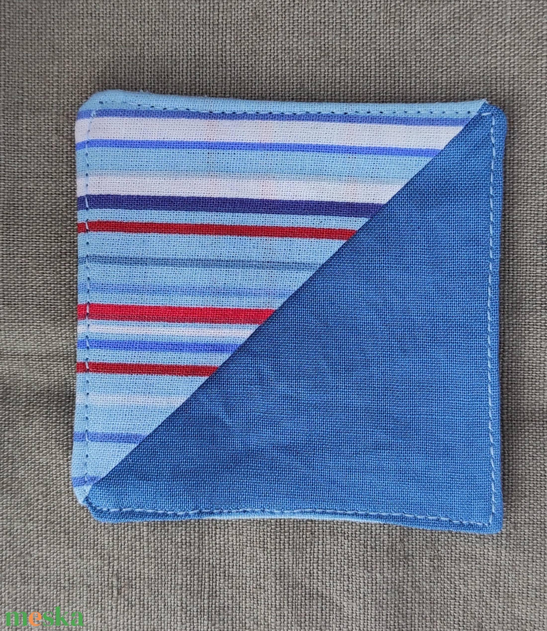 Kék csíkos könyvjelző, könyvsarok - könyv & zene - könyvjelző - Meska.hu