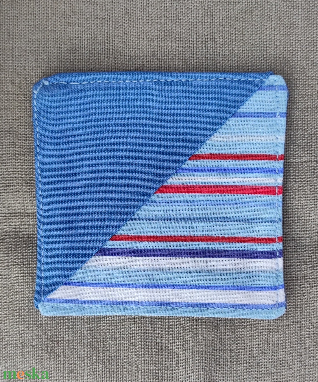 Kék csíkos könyvjelző, könyvsarok - könyv & zene - könyvjelző - Meska.hu