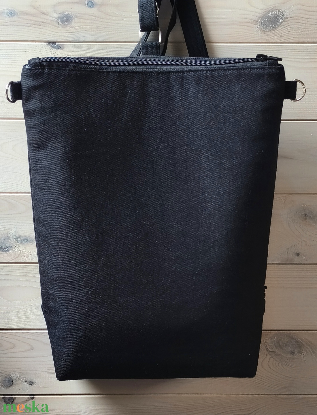 Fekete 3in1 hátizsák / oldaltáska / válltáska - táska & tok - variálható táska - Meska.hu Fekete 3in1 hátizsák / oldaltáska / válltáska - táska & tok - variálható táska - Meska.hu