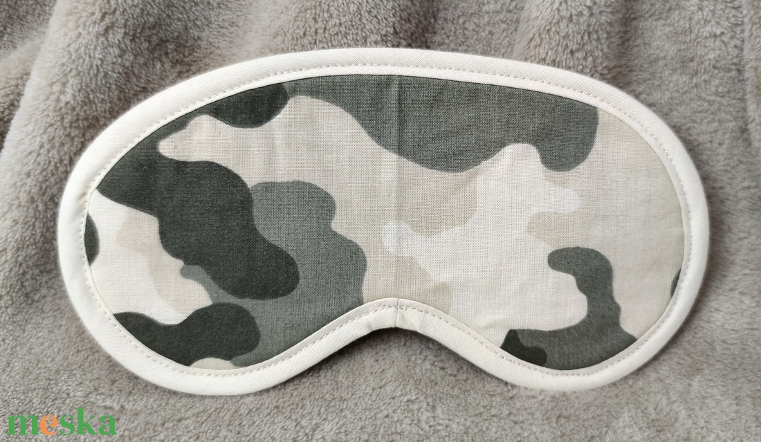 Szempihentető maszk, alvómaszk, terepmintás - szépségápolás - arcápolás - alvómaszk, szemmaszk - Meska.hu