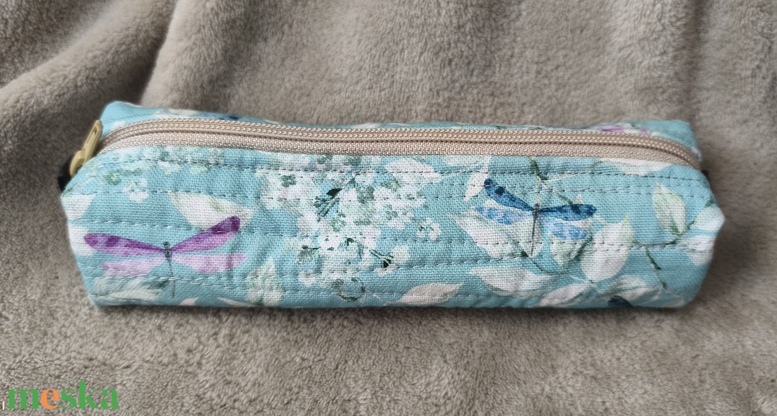 Tolltartó, szitakötős - otthon & életmód - papír, írószer - tolltartó & ceruzatekercs - Meska.hu