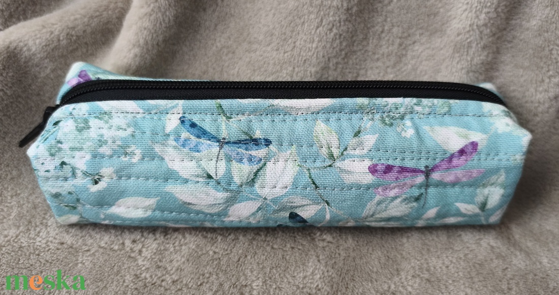 Tolltartó, szitakötős - otthon & életmód - papír, írószer - tolltartó & ceruzatekercs - Meska.hu