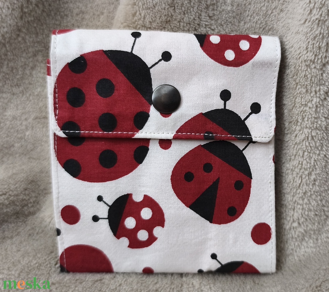 3 rekeszes neszesszer, katicás - táska & tok - neszesszer - Meska.hu