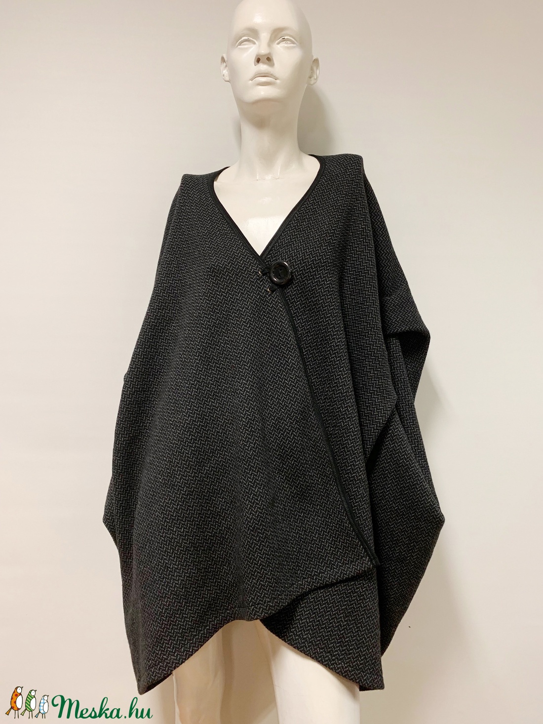 Szürke kabát, pelerin -  - Meska.hu