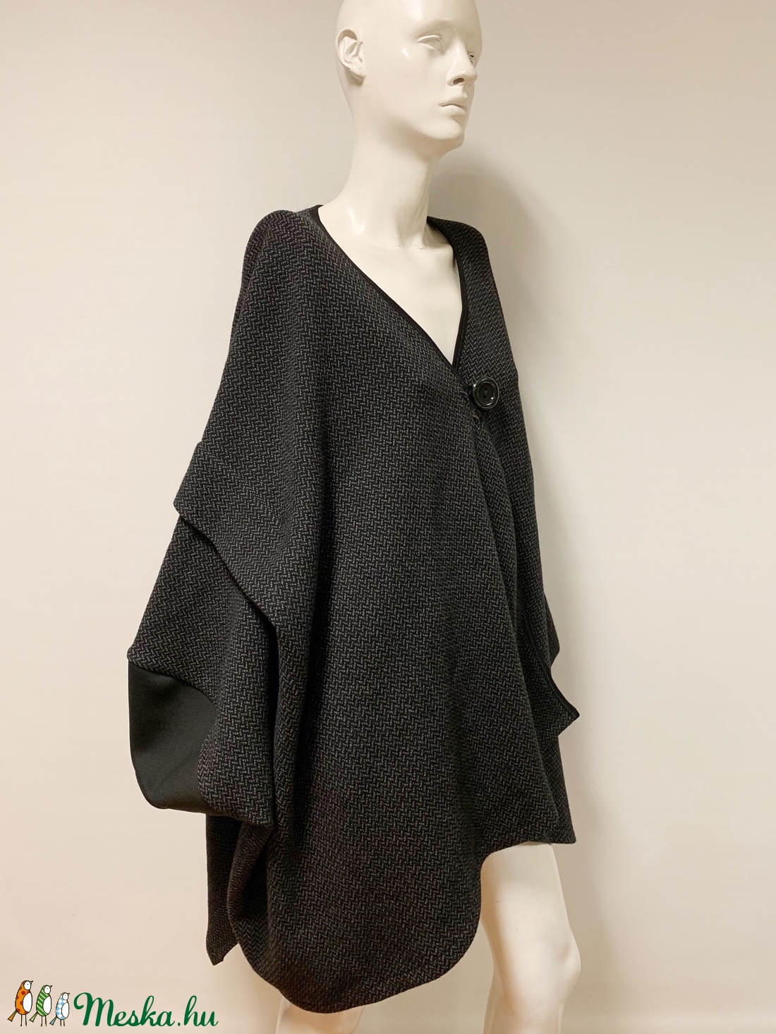 Szürke kabát, pelerin -  - Meska.hu