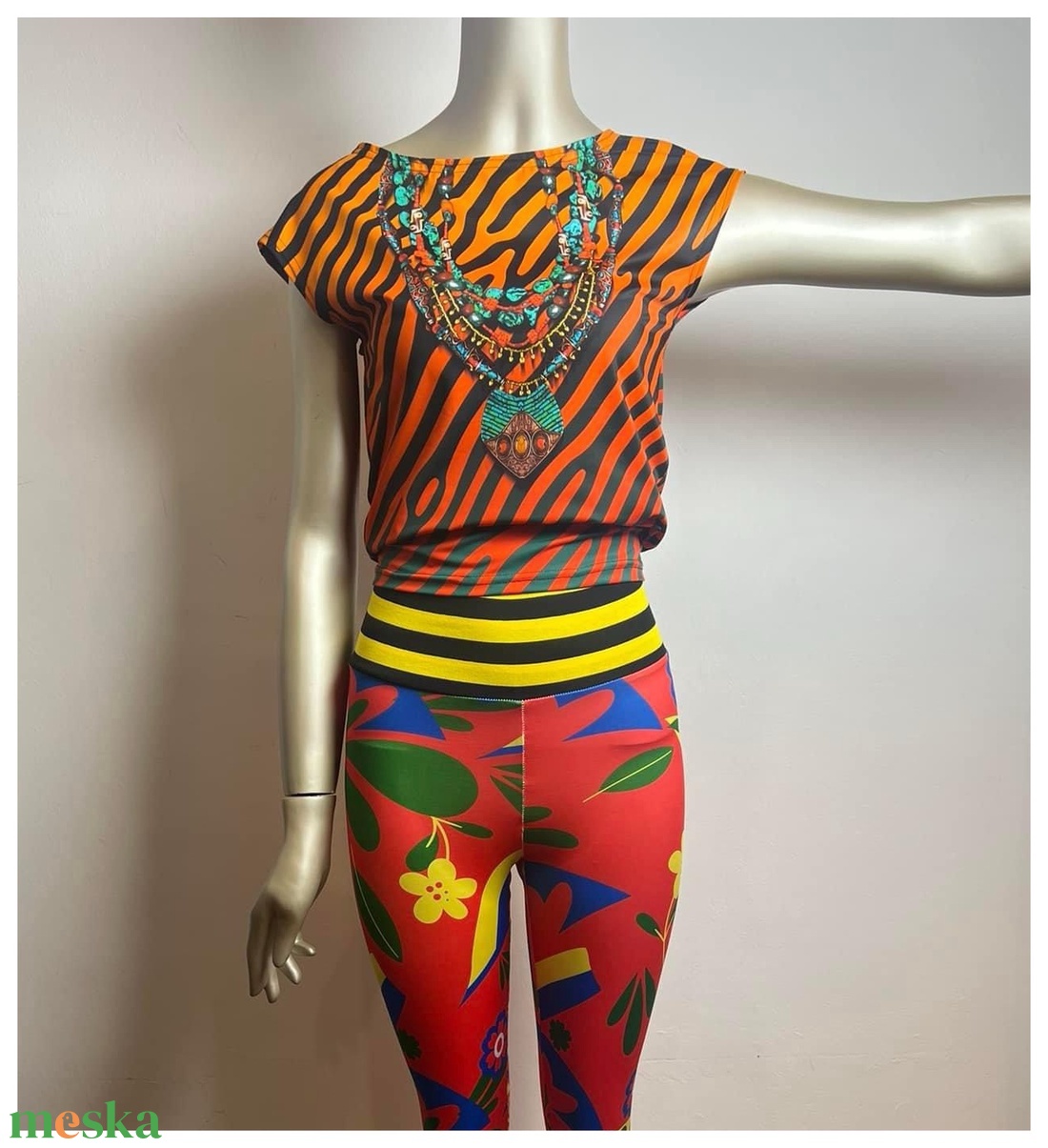 Mintás leggings - ruha & divat - női ruha - nadrág - Meska.hu