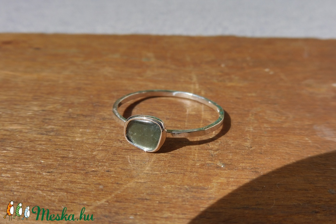 ezüst turmalinos gyűrű - ékszer - gyűrű - szoliter gyűrű - Meska.hu