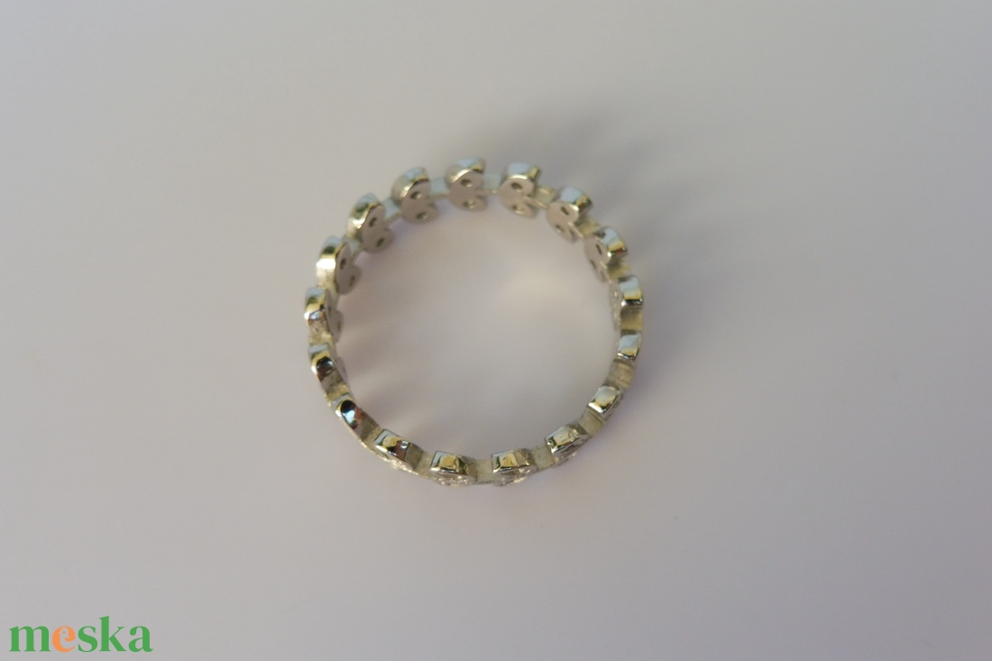  leveles ezüst karikagyűrű    - ékszer - gyűrű - fonódó gyűrű - Meska.hu